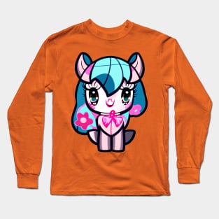 A CUTE KAWAI Pony girl Long Sleeve T-Shirt